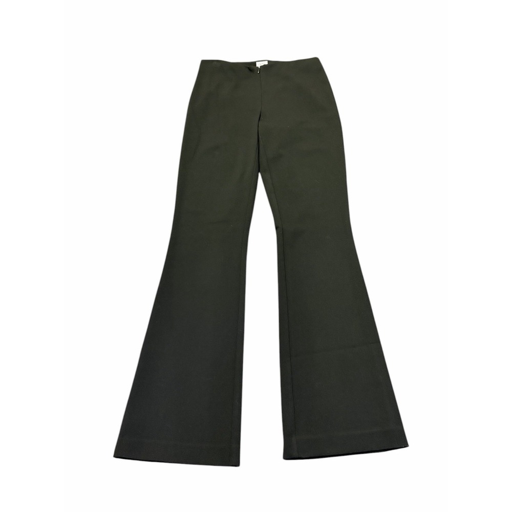 Vintage Cache Dressy Pants Size 2 Black Low Rise Front Zip Flare Y2K 28x33
